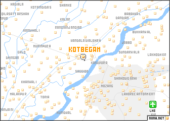 map of Kot Begam