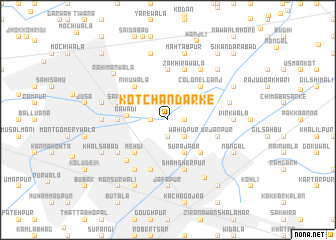 map of Kot Chandarke