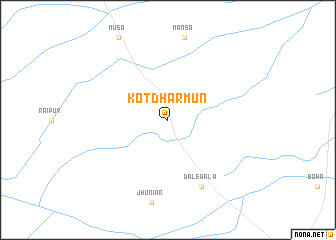 map of Kot Dharmūn
