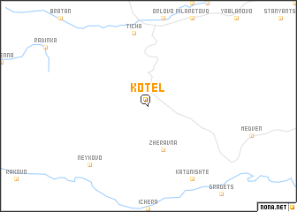 map of Kotel