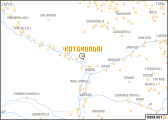 map of Kot Ghundai