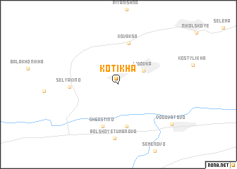 map of Kotikha