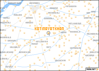 map of Kot Ināyat Khān