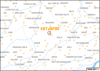 map of Kot Jāfar