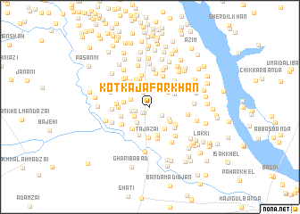 map of Kotka Jāfar Khān