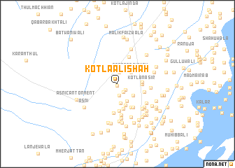map of Kotla Ali Shāh