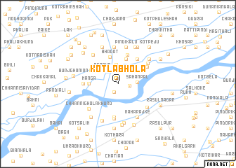 map of Kotla Bhola