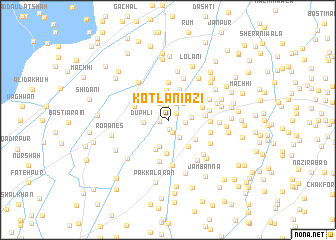 map of Kotla Niāzi