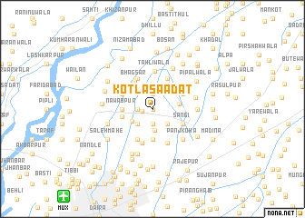 map of Kotla Saādat