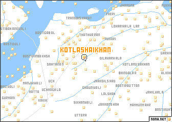 map of Kotla Shaikhān