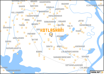 map of Kot Lāshāri