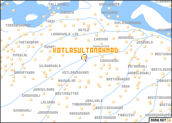 map of Kotla Sultān Ahmad