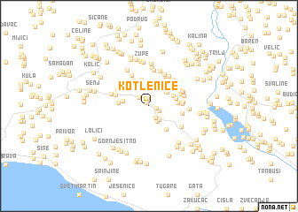 map of Kotlenice