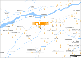map of Kotli Āwān