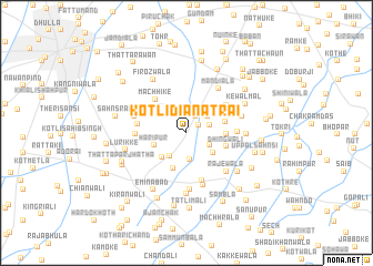 map of Kotli Diānat Rāi