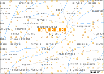 map of Kotli Kahlwān