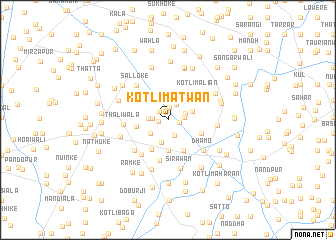 map of Kotli Matwān