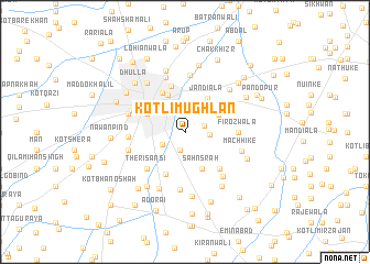 map of Kotli Mughlān