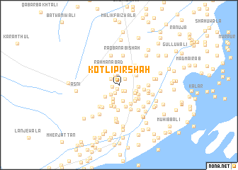 map of Kotli Pīr Shāh