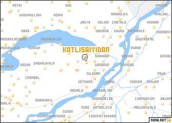 map of Kotli Saiyidān