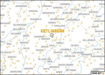 map of Kotli Wāgah