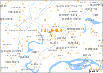 map of Kotlīwāla