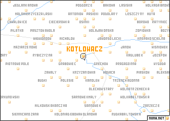 map of Kotłowacz