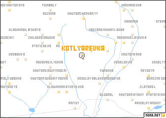 map of Kotlyarëvka