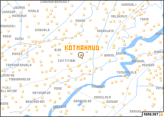 map of Kot Mahmūd