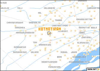 map of Kot Moti Rām