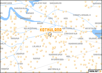map of Kot Mulāna