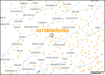 map of Kot Narain Singh
