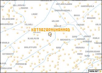 map of Kot Nazar Muhammad