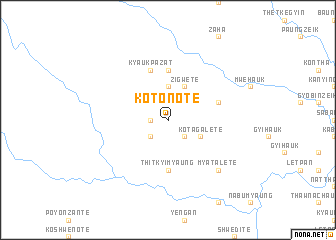 map of Kotono Tē