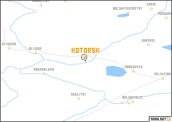 map of Kotorsk