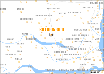 map of Kot Qaisrāni