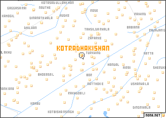 map of Kot Rādha Kishan