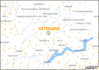 map of Kot Rajāda