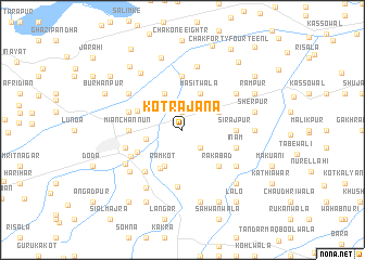 map of Kot Rajāna