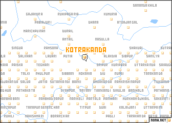 map of Kotra Kānda