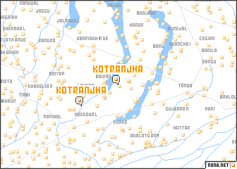 map of Kot Rānjha