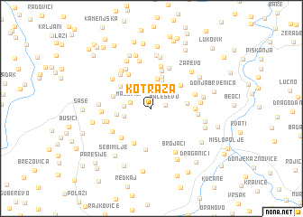 map of Kotraža