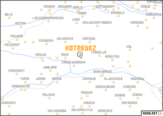map of Kotredež
