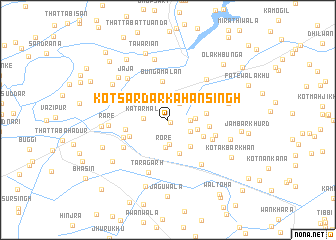 map of Kot Sardār Kāhan Singh