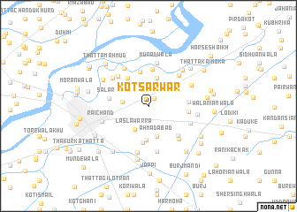 map of Kot Sarwar
