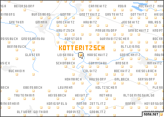 map of Kötteritzsch
