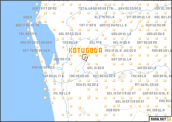 map of Kotugoda