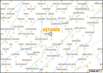 map of Kot Umra