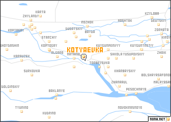 map of Kotyaevka