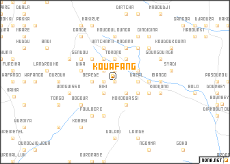 map of Kouafang